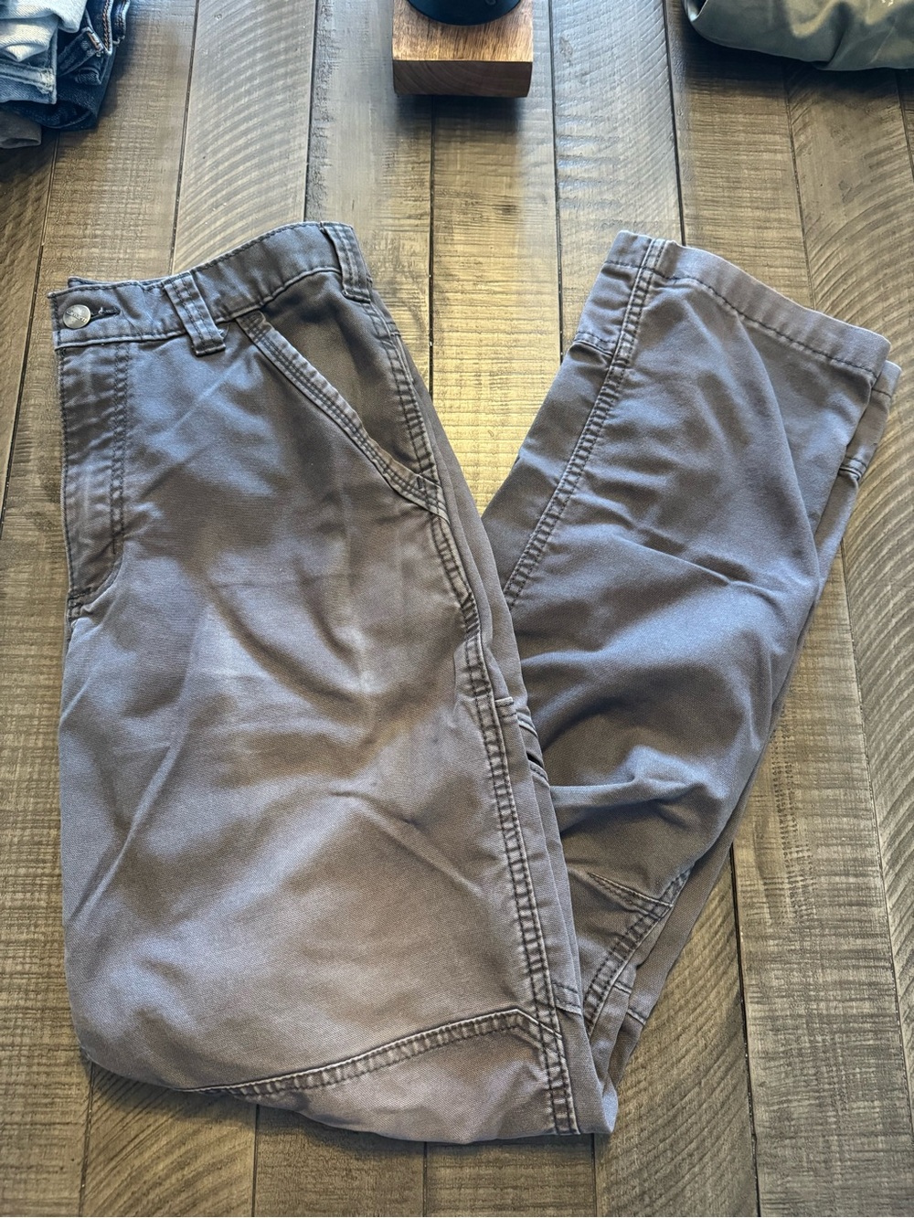 Carhartt Men's Slate Gray Chinos - Relaxed Workwear Fit